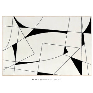 Simple irregular rug, living room area rug