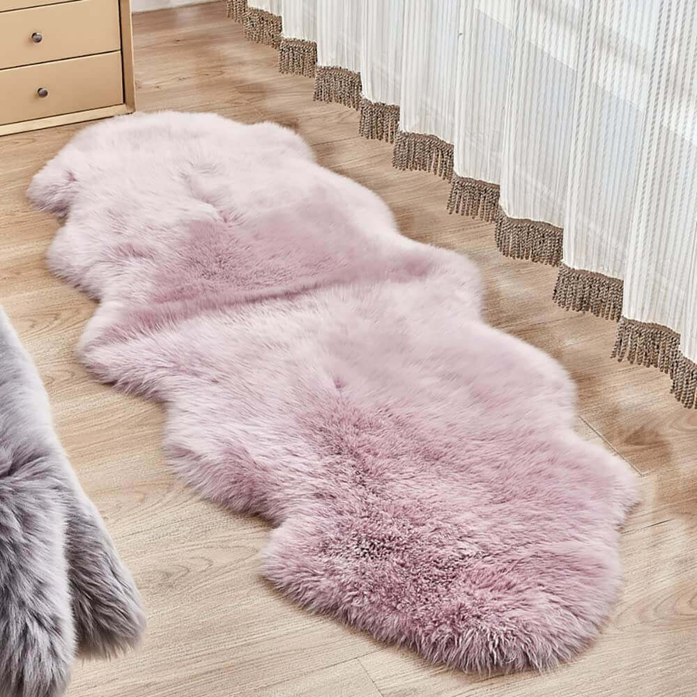 Faux Sheepskin Area Rug, Fluffy & Soft fur Rug