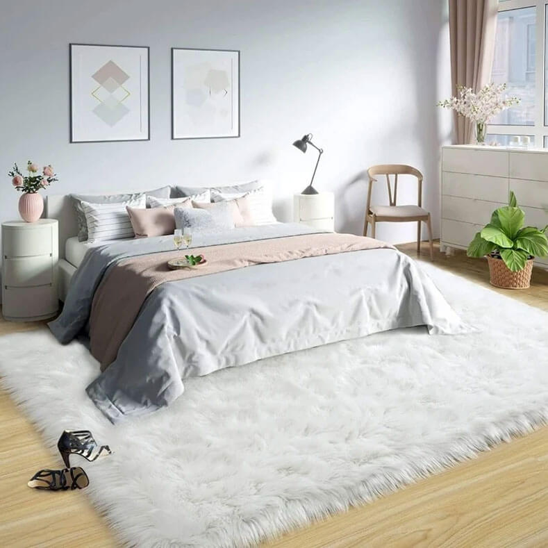 Eco-Friendly Extra Large FAUX SheepSkin Area Rug