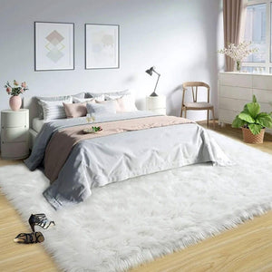 Eco-Friendly Extra Large FAUX SheepSkin Area Rug