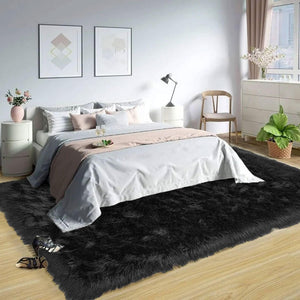 Eco-Friendly Extra Large FAUX SheepSkin Area Rug