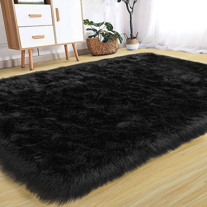 Eco-Friendly Extra Large FAUX SheepSkin Area Rug
