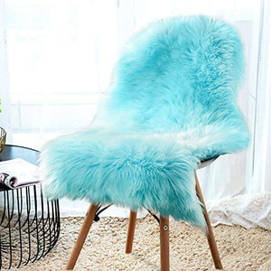 Soft Faux Fur Rug,Sheepskin Chair Cover Seat Pad Shaggy,Area Rugs
