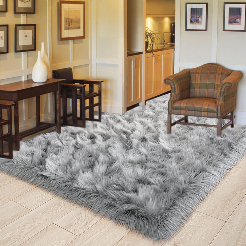 Eco-Friendly Extra Large FAUX SheepSkin Area Rug