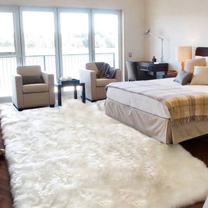 Eco-Friendly Extra Large FAUX SheepSkin Area Rug