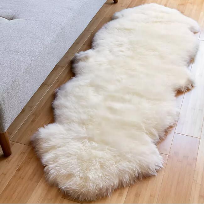Soft Faux Fur Rug,Sheepskin Chair Cover Seat Pad Shaggy,Area Rugs