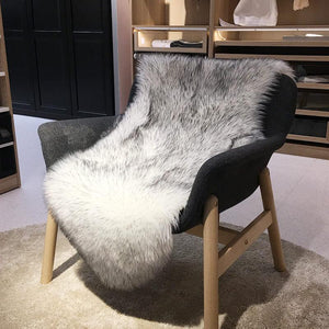 Soft Faux Fur Rug,Sheepskin Chair Cover Seat Pad Shaggy,Area Rugs