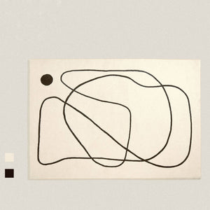 Simple irregular rug, living room area rug
