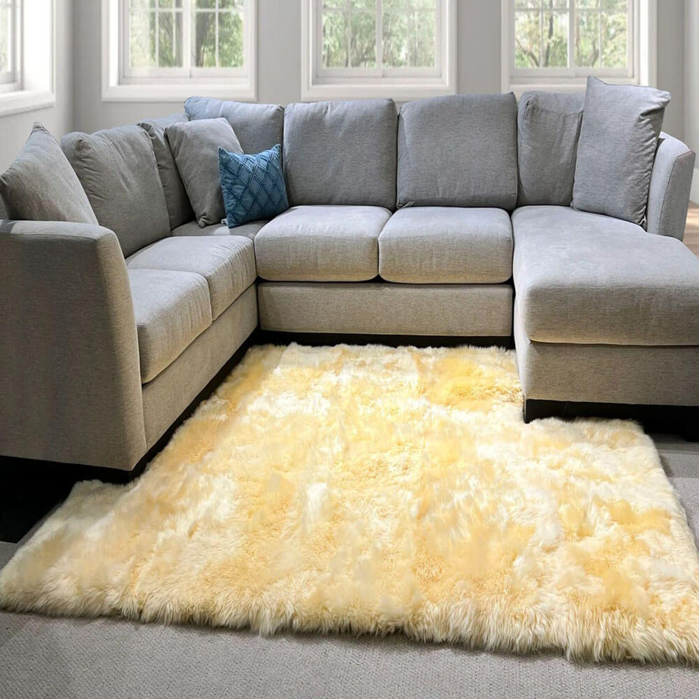 Eco-Friendly Extra Large FAUX SheepSkin Area Rug