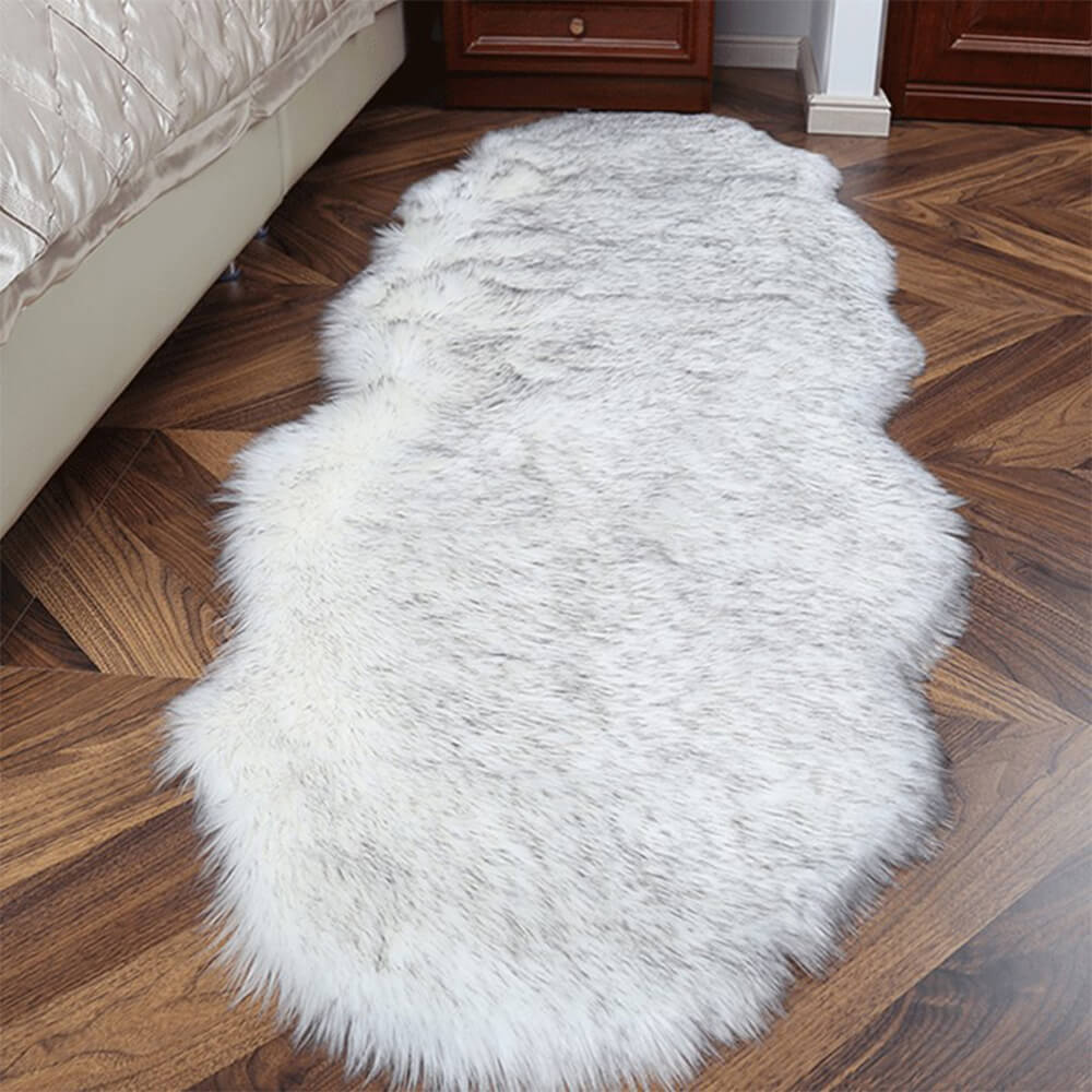 Soft Faux Fur Rug,Sheepskin Chair Cover Seat Pad Shaggy,Area Rugs