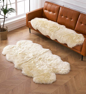 Faux Sheepskin Area Rug, Fluffy & Soft fur Rug