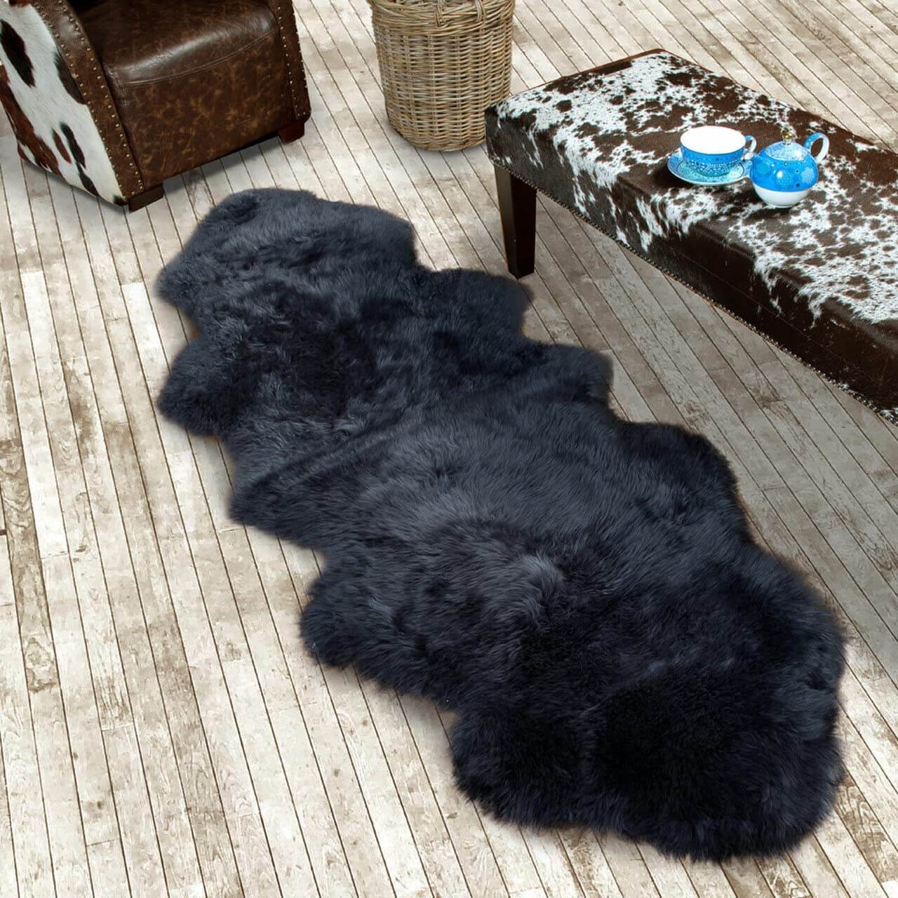 Faux Sheepskin Area Rug, Fluffy & Soft fur Rug