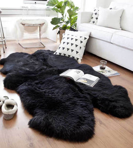 Faux Sheepskin Area Rug, Fluffy & Soft fur Rug