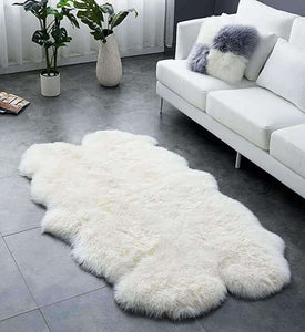 Faux Sheepskin Area Rug, Fluffy & Soft fur Rug