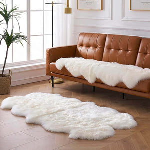 Faux Sheepskin Area Rug, Fluffy & Soft fur Rug