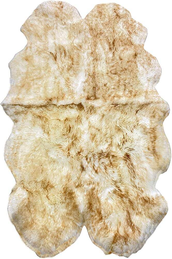 Faux Sheepskin Area Rug, Fluffy & Soft fur Rug