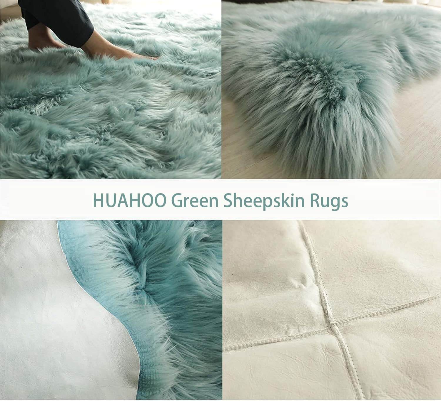 Faux Sheepskin Area Rug, Fluffy & Soft fur Rug