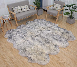 Faux Sheepskin Area Rug, Fluffy & Soft fur Rug