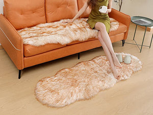 Faux Sheepskin Area Rug, Fluffy & Soft fur Rug