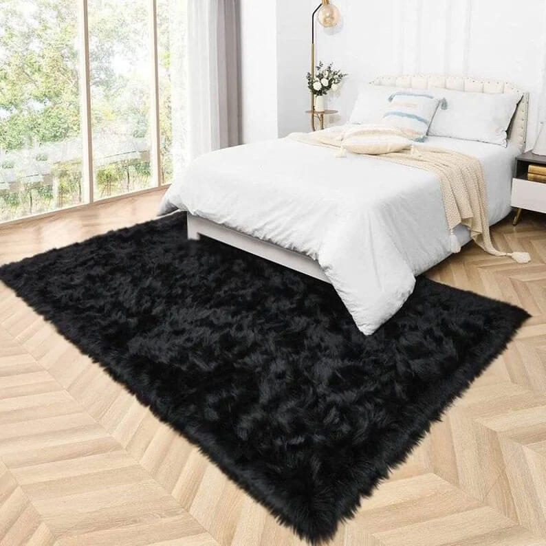 Eco-Friendly Extra Large FAUX SheepSkin Area Rug
