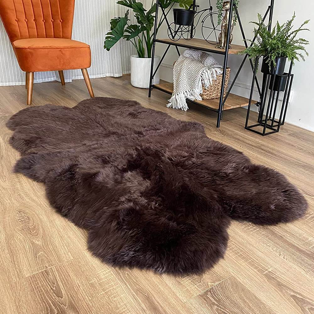 Faux Sheepskin Area Rug, Fluffy & Soft fur Rug