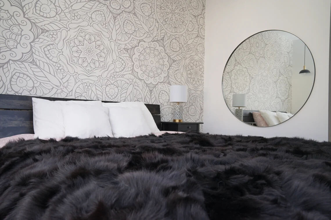 Premium Faux Sheepskin Throw Blanket Rug Black Bed Spread Sofa Throw Rug Black Rug Large Rug