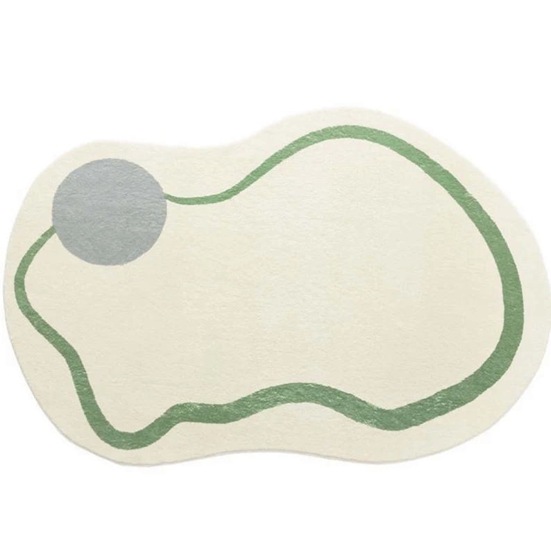 Simple irregular rug, living room area rug