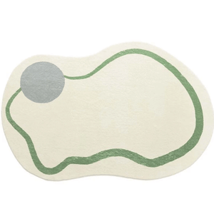 Simple irregular rug, living room area rug