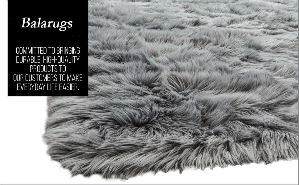 Eco-Friendly Extra Large FAUX SheepSkin Area Rug