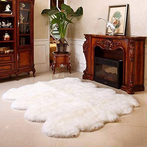 Faux Sheepskin Area Rug, Fluffy & Soft fur Rug