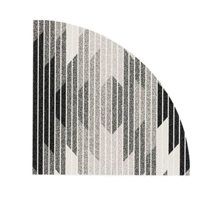 Quarter Circle Area Rug，Corner Decorative Rug
