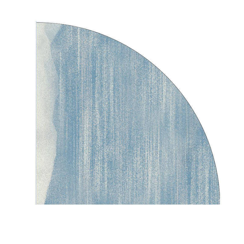 Quarter Circle Area Rug，Corner Decorative Rug