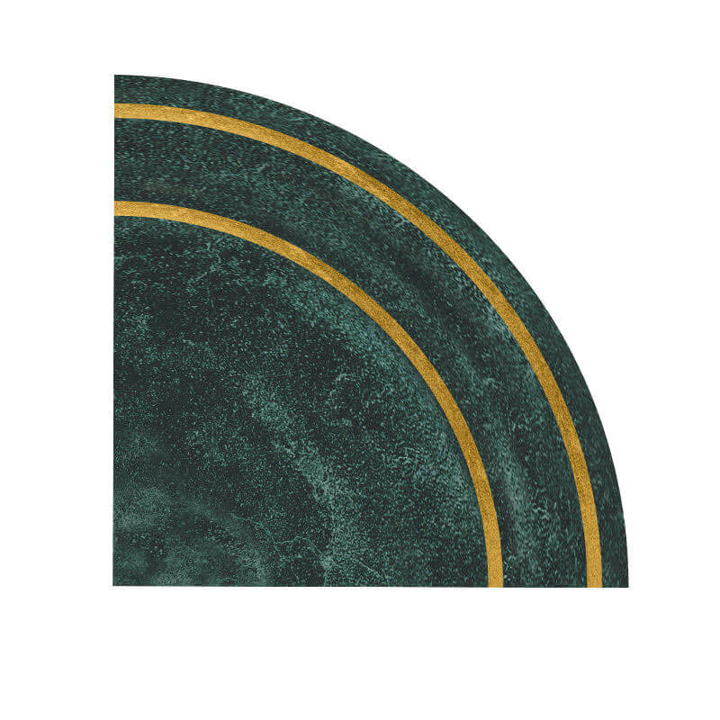 Quarter Circle Area Rug，Corner Decorative Rug