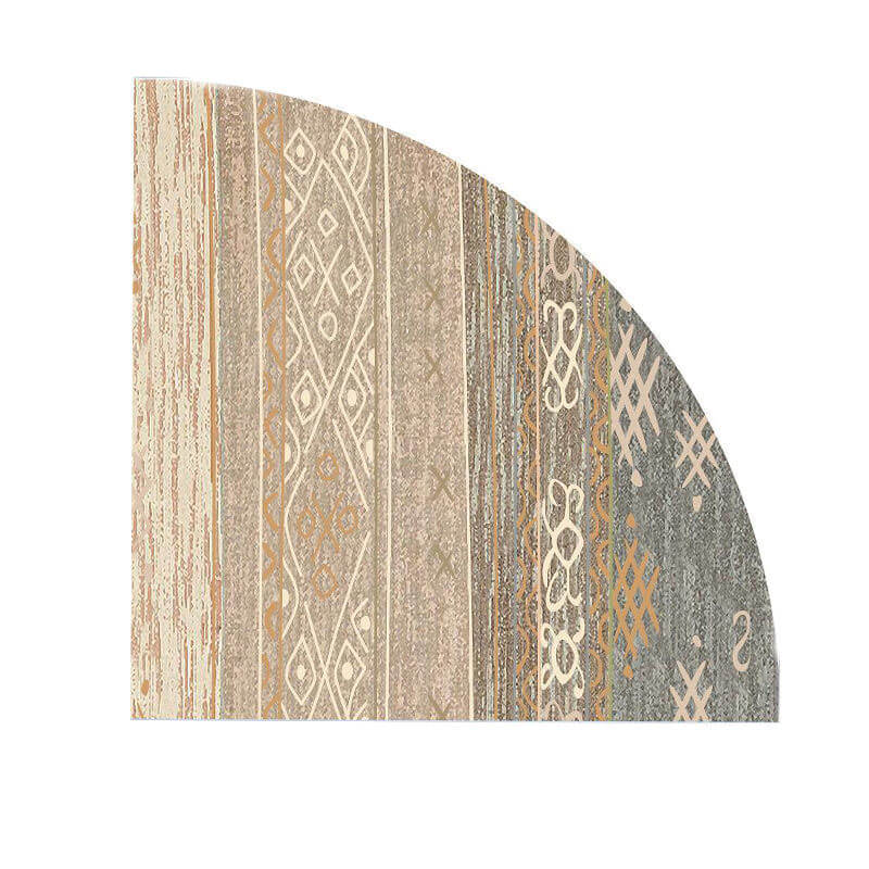 Quarter Circle Area Rug，Corner Decorative Rug