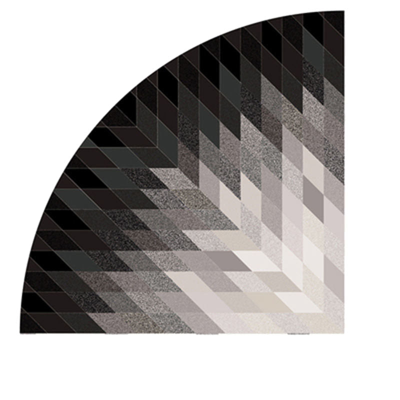 Quarter Circle Area Rug，Corner Decorative Rug