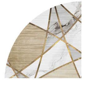 Quarter Circle Area Rug，Corner Decorative Rug