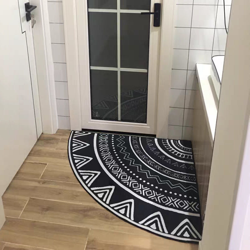 Quarter Circle Area Rug，Corner Decorative Rug