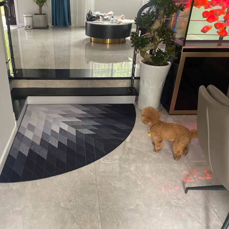 Quarter Circle Area Rug，Corner Decorative Rug
