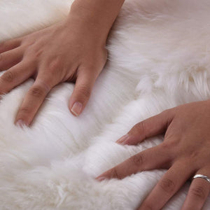 Faux Sheepskin Area Rug, Fluffy & Soft fur Rug