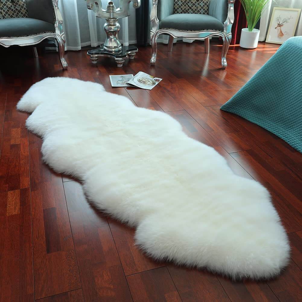 Faux Sheepskin Area Rug, Fluffy & Soft fur Rug
