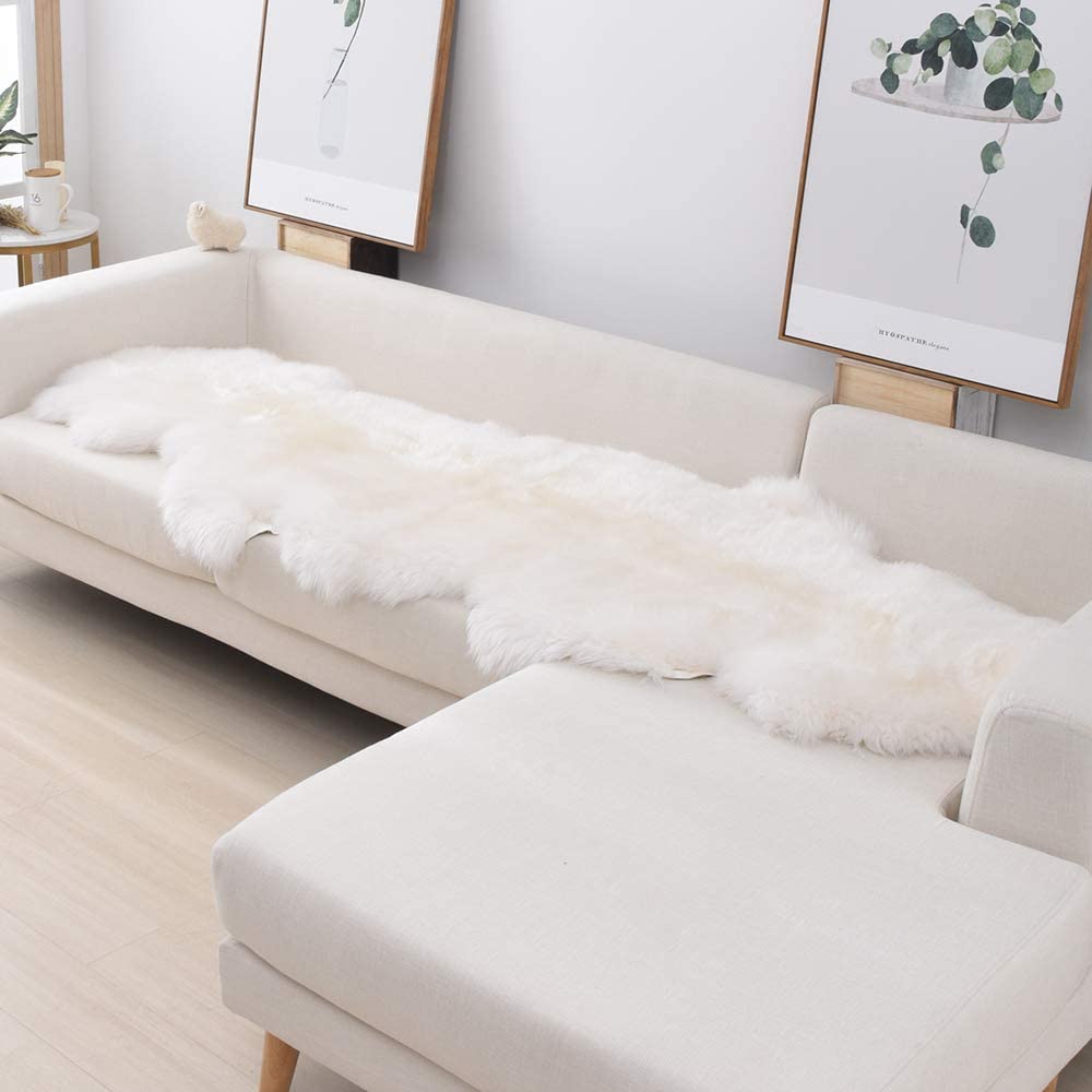 Faux Sheepskin Area Rug, Fluffy & Soft fur Rug