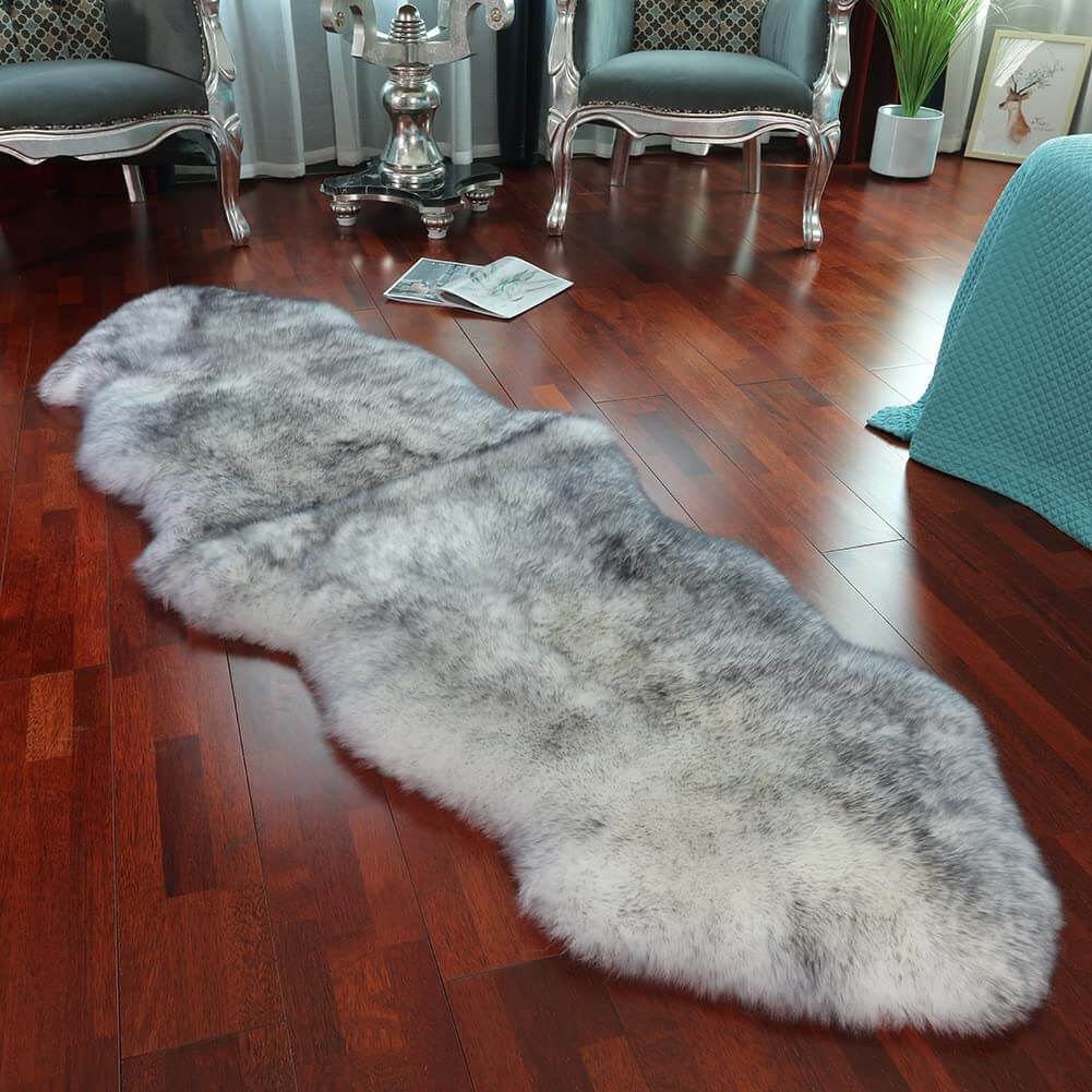 Faux Sheepskin Area Rug, Fluffy & Soft fur Rug