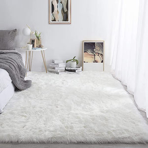 Eco-Friendly Extra Large FAUX SheepSkin Area Rug